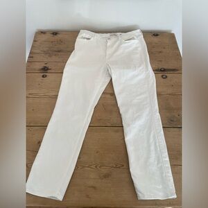 Jen 7 straight crop and roll size 12 white